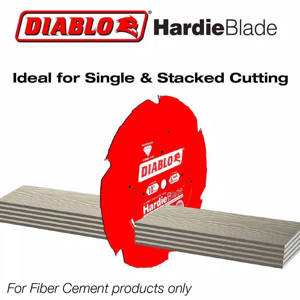 Diablo 7-1/4 in. 4-Tooth Polycrystalline Diamond (PCD) Tipped Fiber Cement Saw Blade