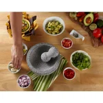 IMUSA Natural Granite Molcajete Mortar and Pestle, 5 in. thumbnail 6
