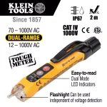 Klein Tools 2-Piece Voltage Tester and Wire Stripper Tool Set with Non-Contact Detector and Copper Wire Cutter thumbnail 2