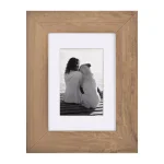 DesignOvation Museum Collection Rustic Brown Wood Picture Frame Set, 5x7 in. Matted to 3.5x5 in. (Set of 4) thumbnail 2