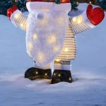 Home Accents Holiday Yuletide Lane 3 ft. LED Large Christmas Gnome Yard Decoration, Warm White Lights thumbnail 5