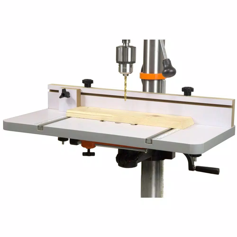 WEN 24 in. x 12 in. Drill Press Table with Adjustable Fence and Stop Block