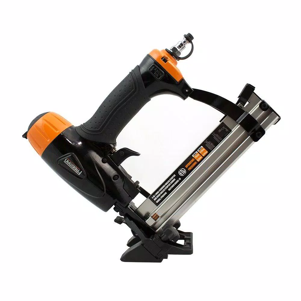 Freeman Professional Pneumatic Flooring Nailer Kit with Fasteners, 2-Piece 18-Gauge Set