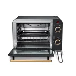 Unbranded Elite Collection Americana Retro 12.7 L 4-Slice Toaster Oven, Black thumbnail 4