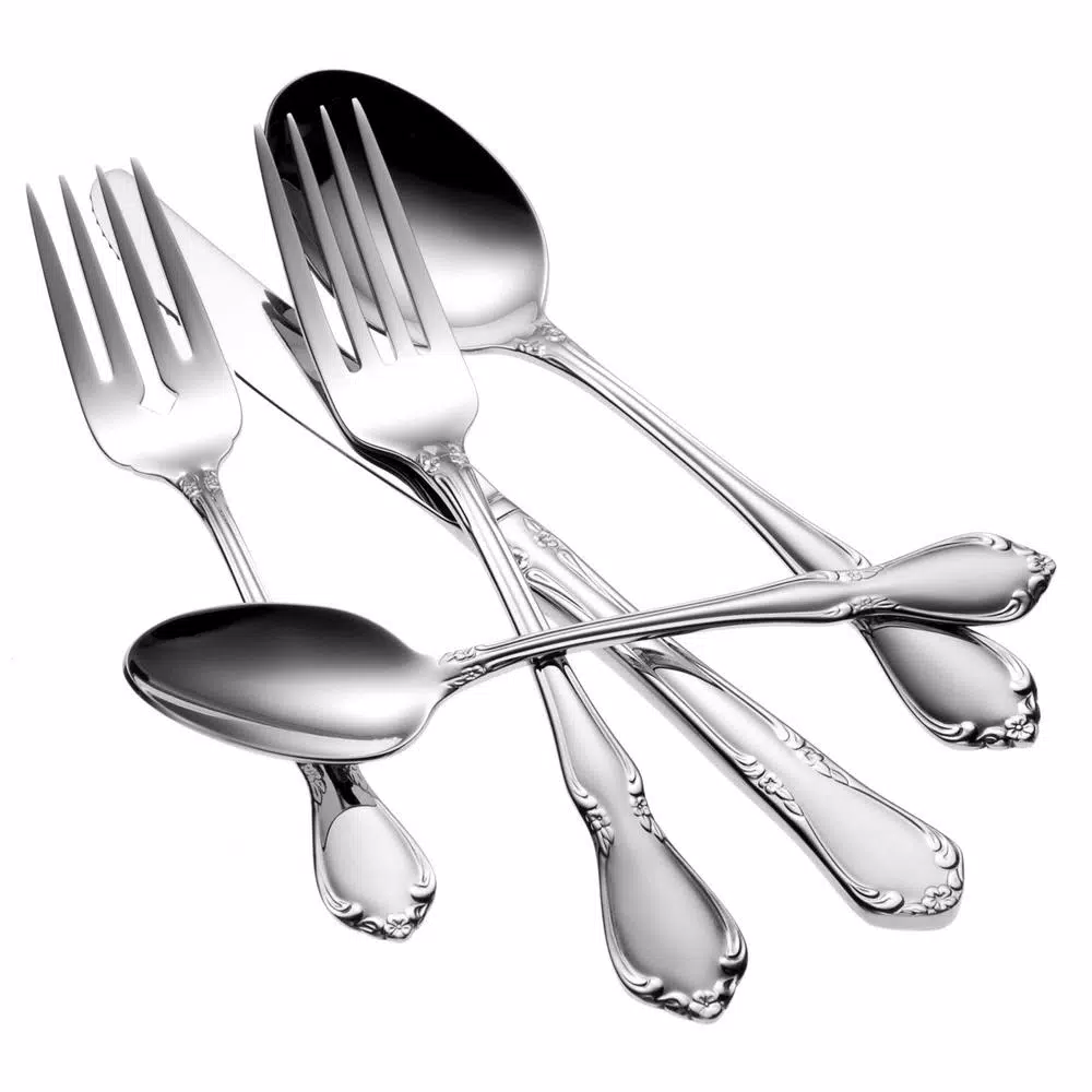Oneida Chateau 18/8 Stainless Steel Tablespoons/Serving Spoons, Set of 12