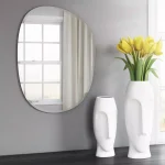 Unbranded Medium Oval Beveled Glass Frameless Accent Mirror, 18 in. x 24 in. thumbnail 1
