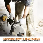 Evolution Power Tools 12 in. 15 Amp Corded Portable Concrete Saw with Diamond Blade thumbnail 9