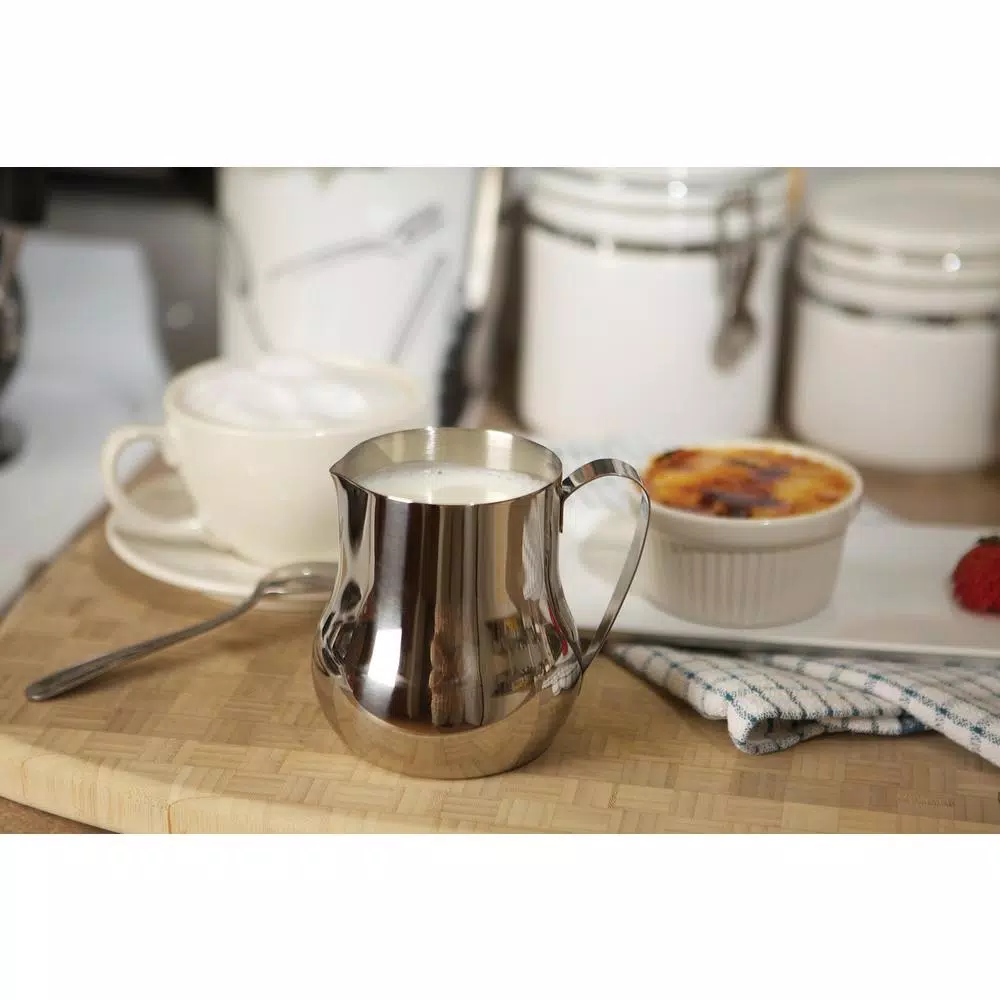Fox Run 20 oz. Stainless Steel Creamer and Milk Frother Pitcher