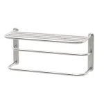 Gatco Satin Nickel Stainless Steel Towel Rack, 20-Inch Modern Wall Mount thumbnail 1