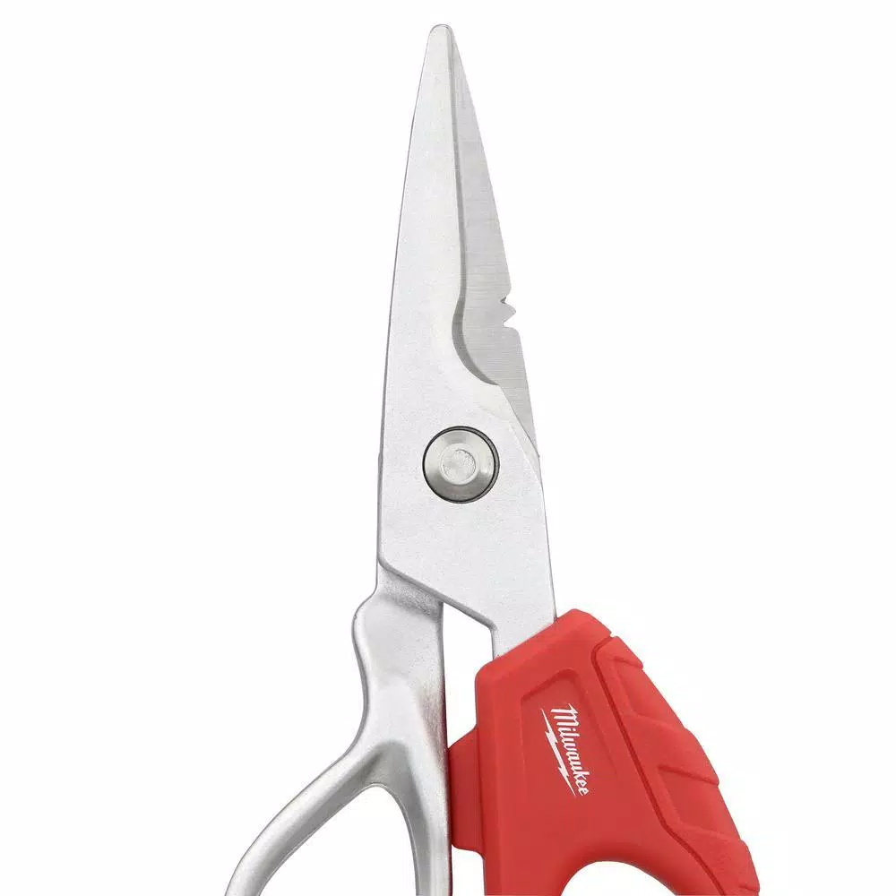 Milwaukee Electrician Snips, Impacting Punchdown Tool, and 4-in-1 Multi-Pick Hand Tool Set