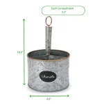 MIND READER Silver Metal 4 Section Utensil Caddy & Cutlery Holder thumbnail 7