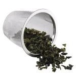Creative Home Nobili-Tea 2 qt. Metallic Cranberry Stainless Steel Tea Kettle with Removable Infuser thumbnail 4
