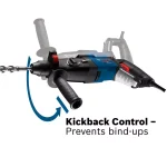 Bosch GBH2-28L Bulldog Xtreme Max 8.5 Amp SDS-Plus Rotary Hammer Drill with Carrying Case thumbnail 5