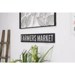 Cheungs Farmers Market Metal Wall Decor - Rustic Farmhouse Style Handcrafted Steel Sign thumbnail 1