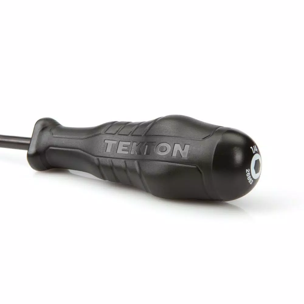 TEKTON 1/4 in. Nut Driver with Patented Three-Sided Handle