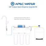 APEC Water Systems 3/8 in. Quick Dispense Upgrade Kit for Under Sink Reverse Osmosis Water Filtration Systems thumbnail 5