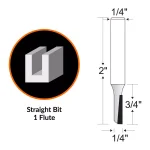 WEN 3-Piece Carbide Tipped Router Bit Set with Heat-Treated HSS Design thumbnail 3