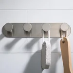 KRAUS Elie 4-Hook Bathroom Robe and Towel Rack, Brushed Nickel thumbnail 8