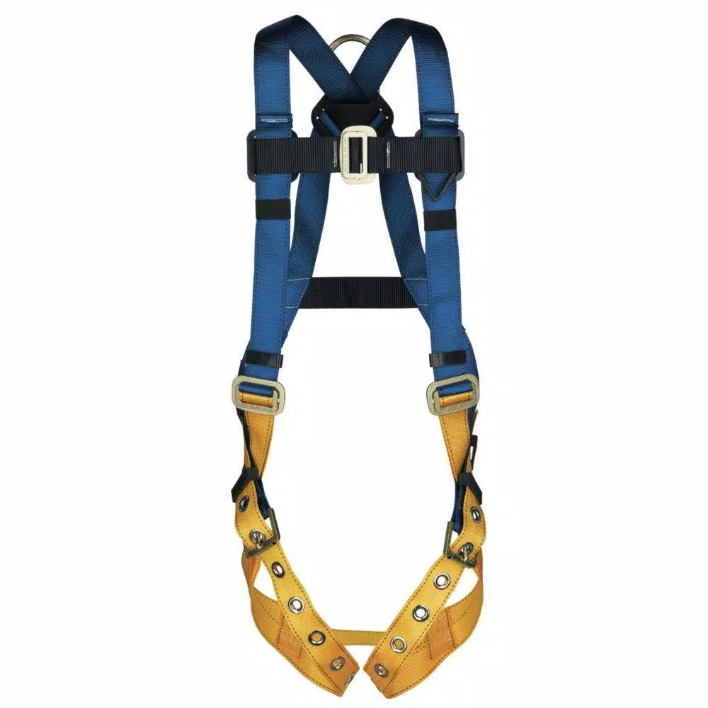 Werner BaseWear Standard Universal Safety Harness, 1 D-Ring, Blue