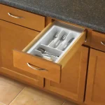 Real Solutions for Real Life Real Solutions by Knape and Vogt Tableware Drawer Organizer, White Plastic, 5 Sections thumbnail 2