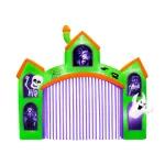 Unbranded 12-ft. Inflatable Haunted Archway with Projection Silhouette Halloween Decor thumbnail 1