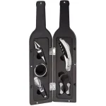 Ozeri 5-Piece Wine Accessory Set - Wine Bottle Shaped Corkscrew & Tool Kit thumbnail 4