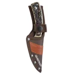 Western Crosstrail 7 in. Fixed Blade Knife, Titanium Bonded 420 Stainless Steel, Stag Handle with Sheath thumbnail 5