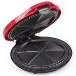 Nostalgia 900W Red Quesadilla Maker with Extra Stuffing Latch and Non-Stick Cooking Surface thumbnail 1