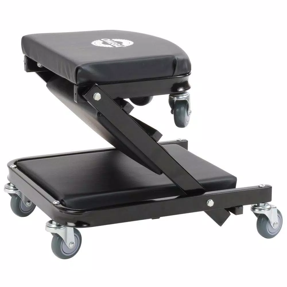 Omega 91000 2-in-1 Foldable Mechanic Creeper and Seat, 450 lb. Capacity