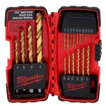 Milwaukee 20-Piece Titanium Coated Twist Drill Bit Set thumbnail 1