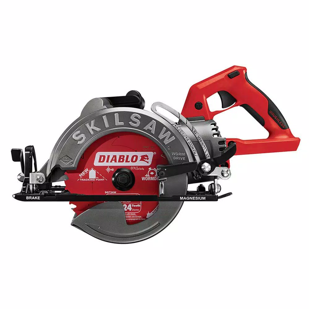 SKILSAW TRUEHVL 48V Cordless 7-1/4 in. Worm Drive Circular Saw with Diablo Blade (Tool Only)