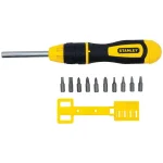 Stanley 3 in. Multi-Bit Ratcheting Screwdriver Set with 10 Bits thumbnail 1