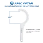 APEC Water Systems APEC 180° Half-Circle Water Filter Housing Wrench for 10 in. Standard Under Sink Systems thumbnail 2