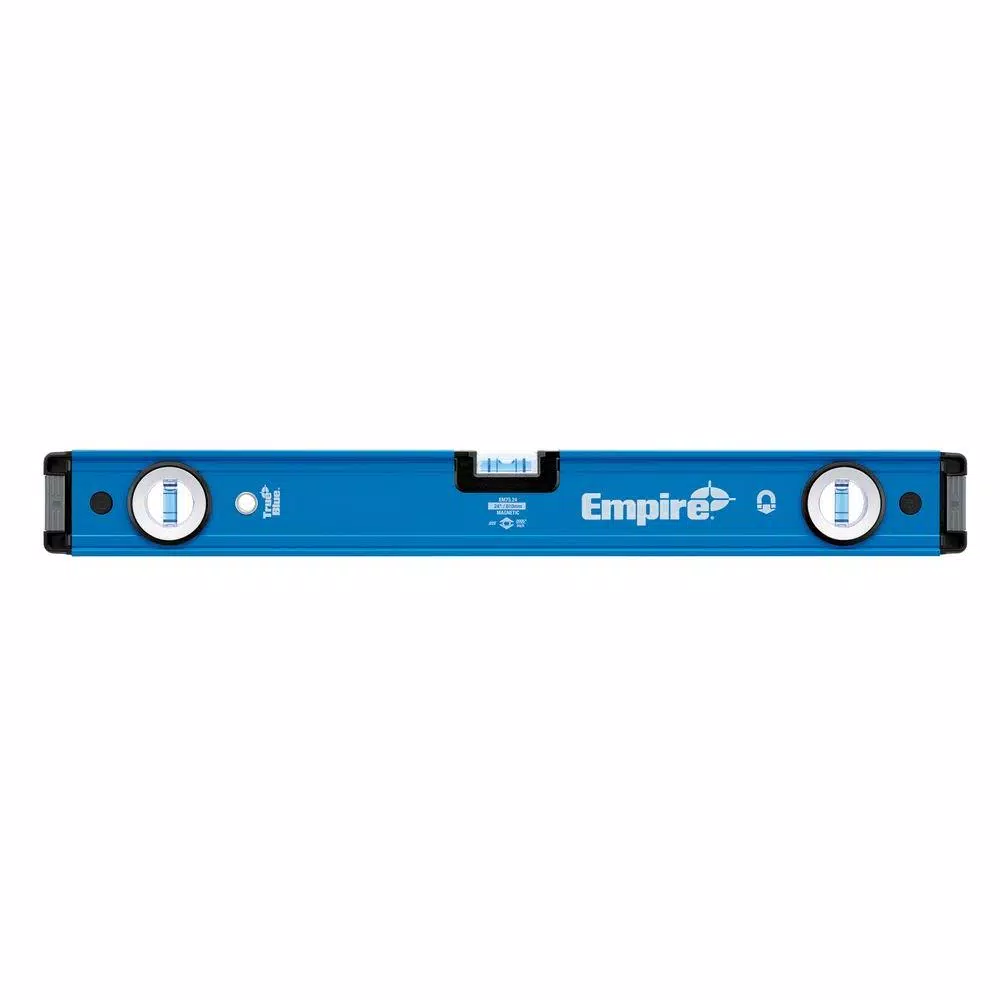 Empire 2-Piece Magnetic Box Level Set, 24 in. and 12 in. Aluminum Levels