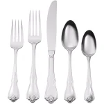 Oneida Pinta 45-Piece 18/0 Stainless Steel Flatware Set, Service for 8, Silver thumbnail 1