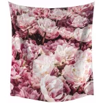 RoomMates Peony Large Wall Tapestry - Pink Floral Modern Wall Hanging thumbnail 1