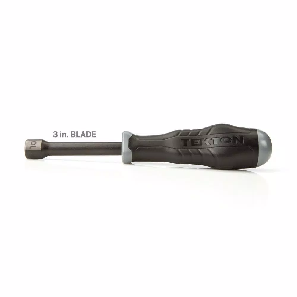 TEKTON 10 mm Nut Driver with Patented Three-Sided Handle