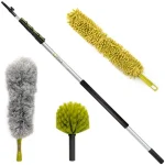 DocaPole High Reach Duster Kit with 7 ft. to 30 ft. Extension Pole, Cobweb Duster, and Ceiling Fan Duster thumbnail 1