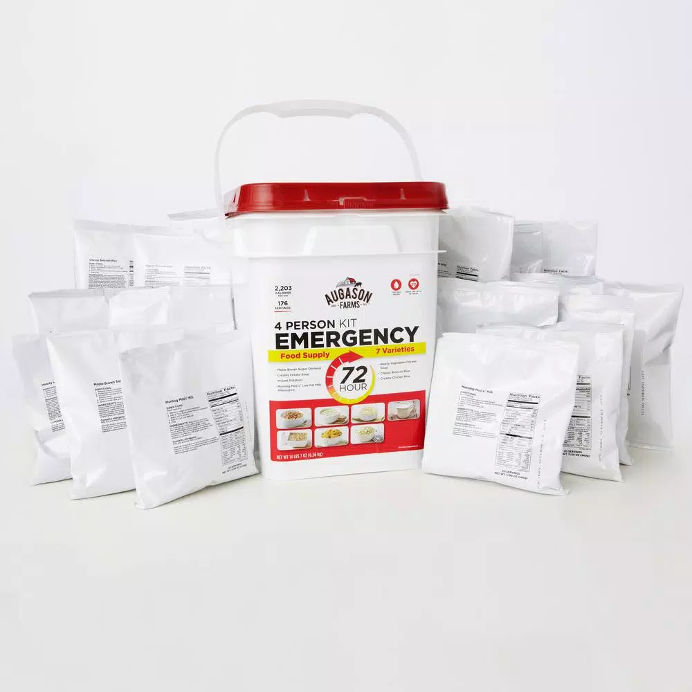 Augason Farms 72-Hour 4-Person Emergency Food Supply Evacuation Pail - 176 Servings