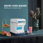 VIVOHOME Blue Ice Crusher & Snow Cone Maker Machine, 250W High Speed Shaver thumbnail 2