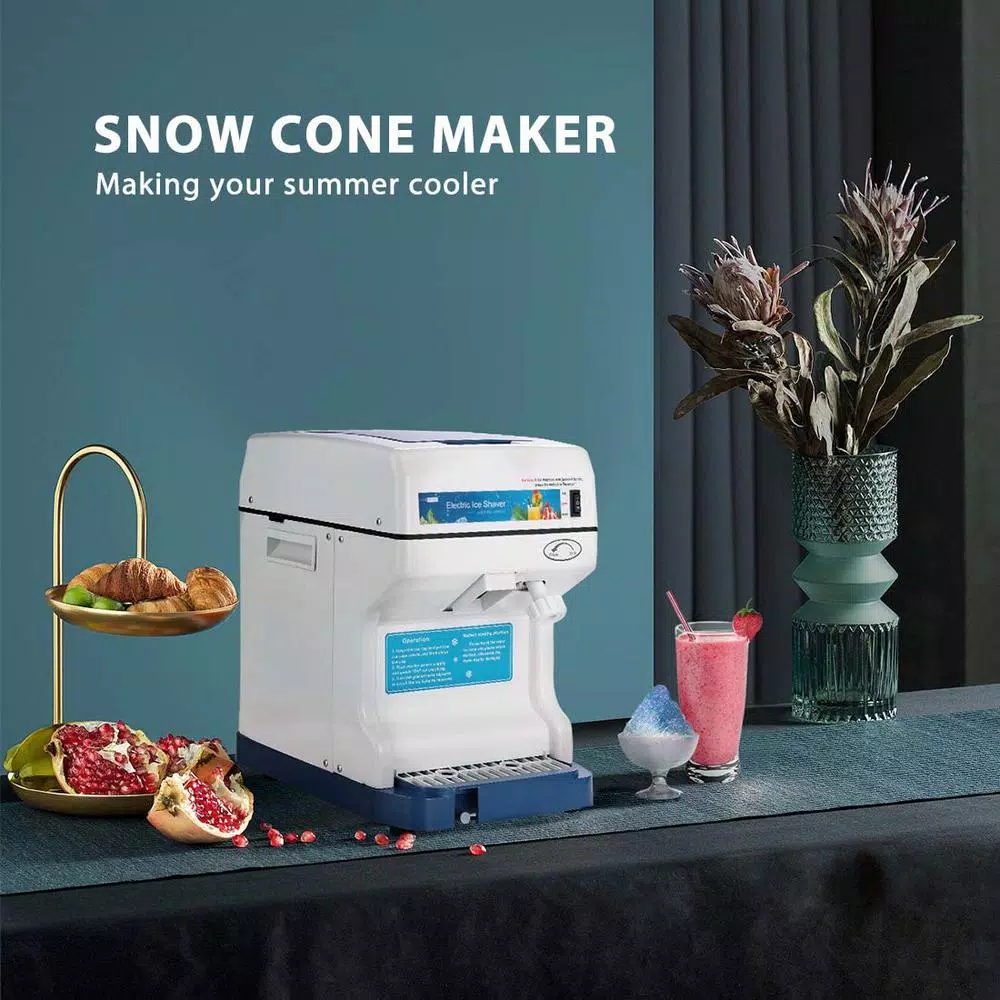 VIVOHOME Blue Ice Crusher & Snow Cone Maker Machine, 250W High Speed Shaver