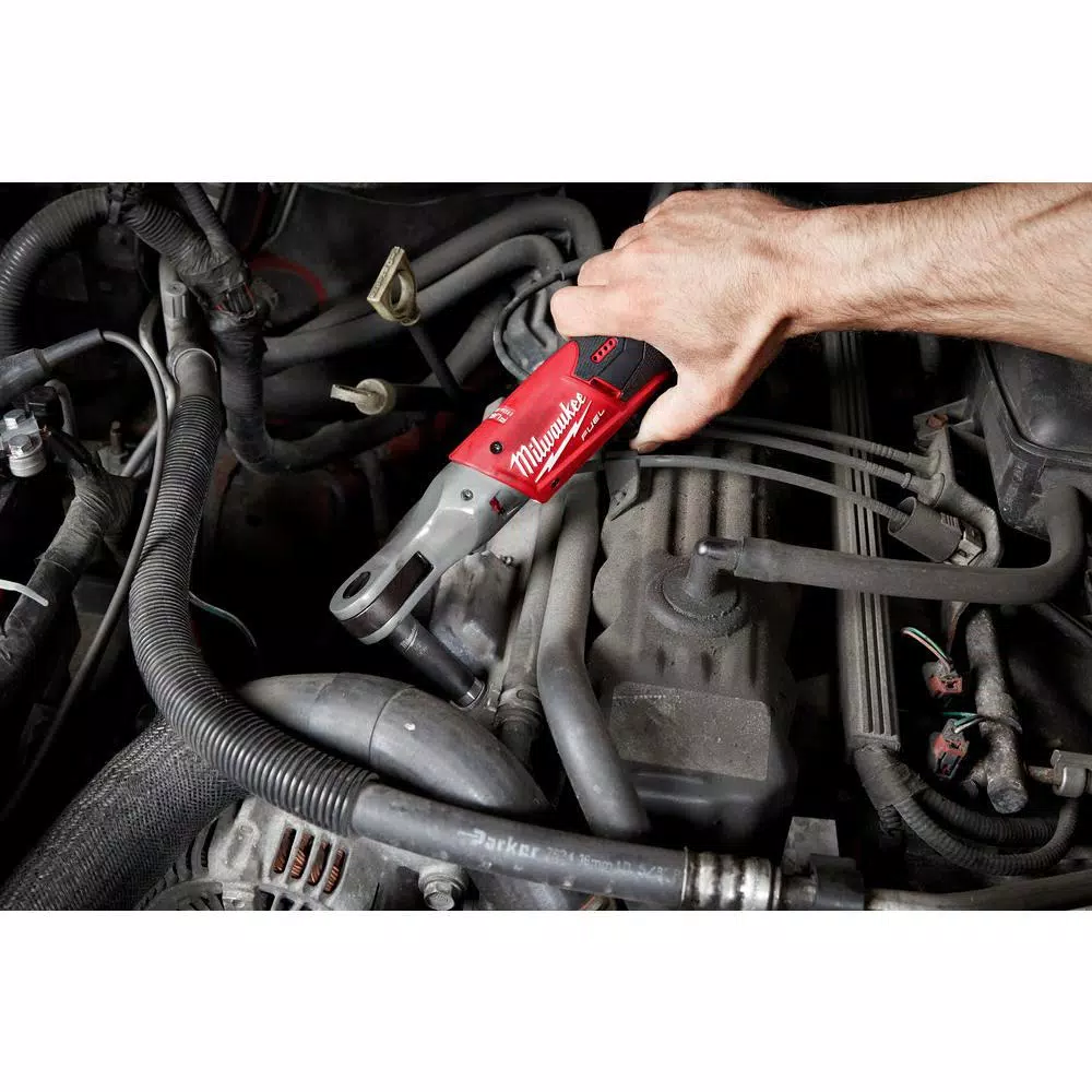 Milwaukee M12 FUEL 12V Cordless 3/8 in. Stubby Impact Wrench & 1/4 in. Ratchet Combo Kit with (2) 3.0 Ah Batteries