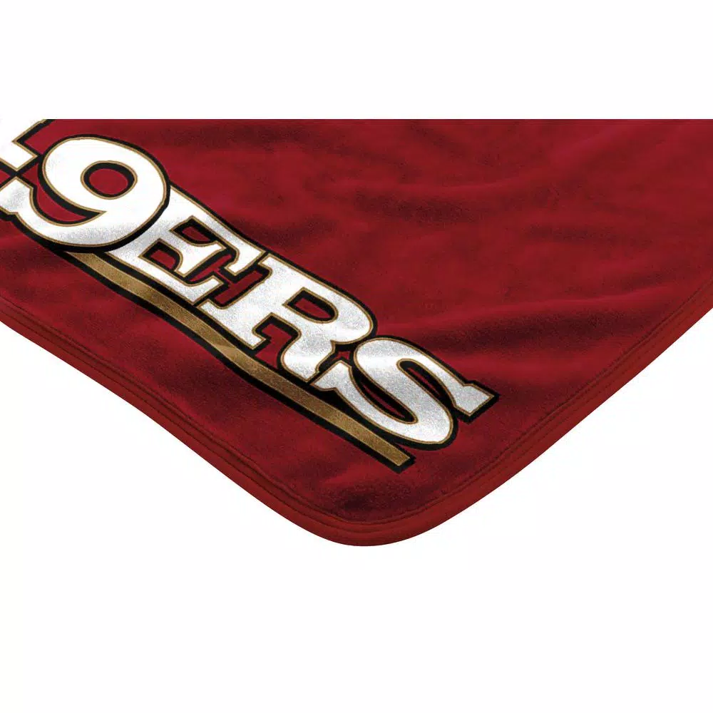 NFL The Northwest Company San Francisco 49ers Raschel Throw Blanket