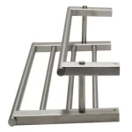 ALFI BRAND 25.88 in. Wall Mount Towel Rack with Shelf, Brushed Nickel thumbnail 5