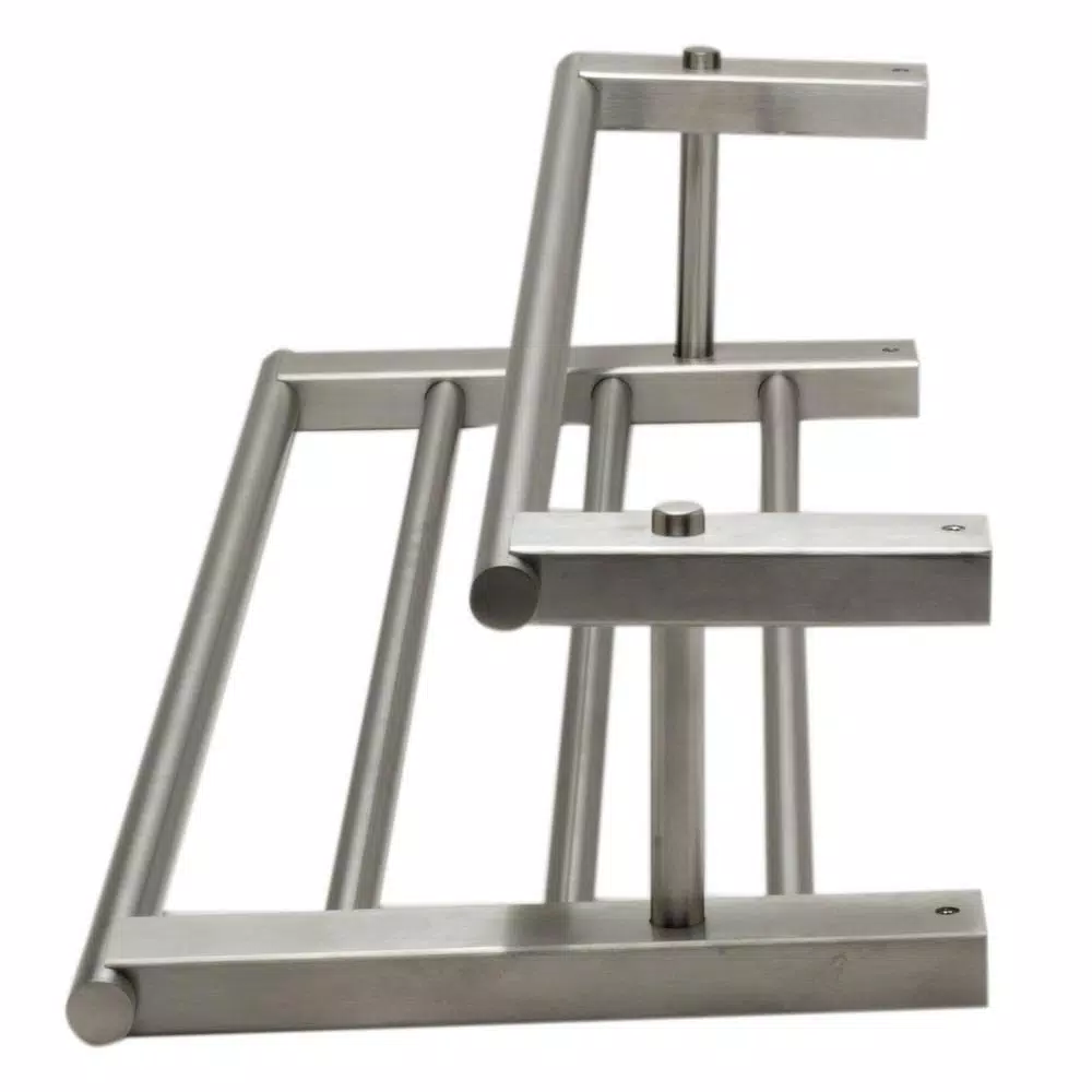 ALFI BRAND 25.88 in. Wall Mount Towel Rack with Shelf, Brushed Nickel
