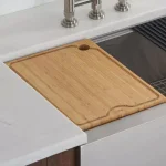 KRAUS 12 in. Solid Bamboo Workstation Sink Cutting Board thumbnail 1