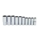 Stanley Professional Grade 3/8 in. Drive 6-Point Metric Deep Socket Set, 10-Piece thumbnail 1