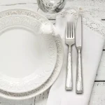 Hampton Signature Brocade 20-Piece Hammered 18/0 Stainless Steel Flatware Set, Service for 4 thumbnail 2