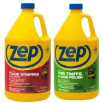 Zep Heavy-Duty Floor Stripper and High-Traffic Floor Polish 2-Pack Combo, 128 oz. Each thumbnail 1