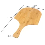Classic Cuisine Bamboo Pizza Peel - Wooden Pizza Paddle & Serving Board thumbnail 2